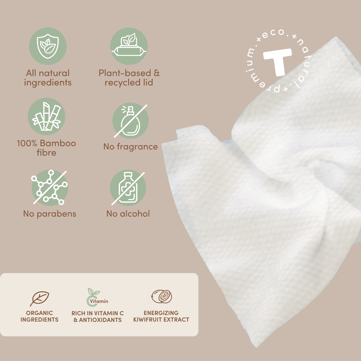 TERRA Premium Bamboo Baby Wipes