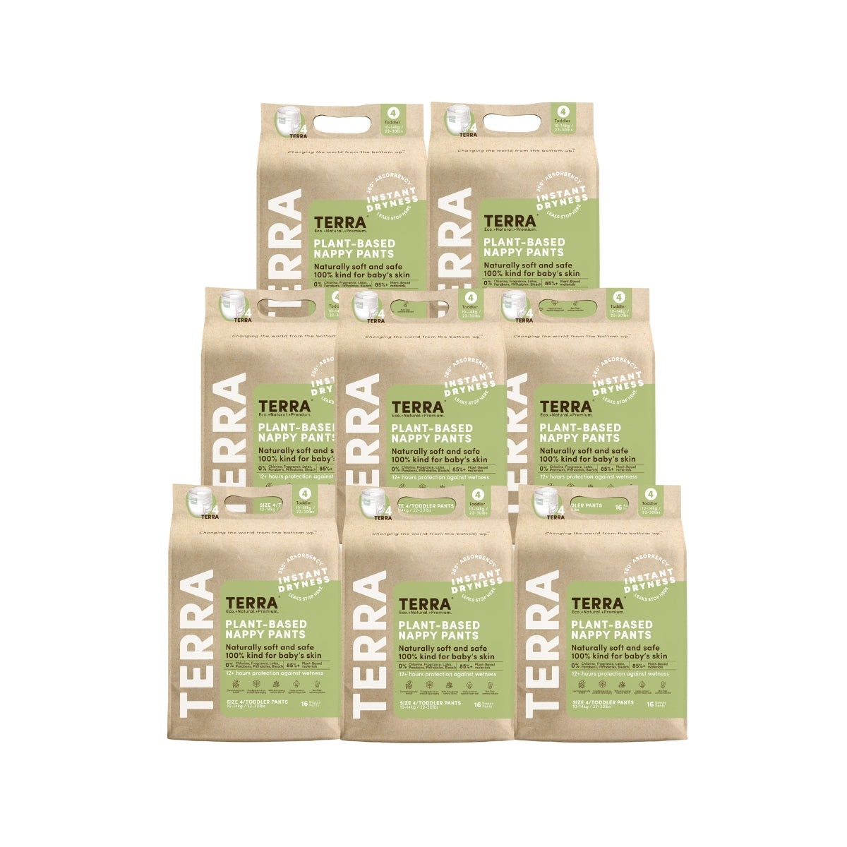 TERRA Toddler Nappy Pants 16s TERRA