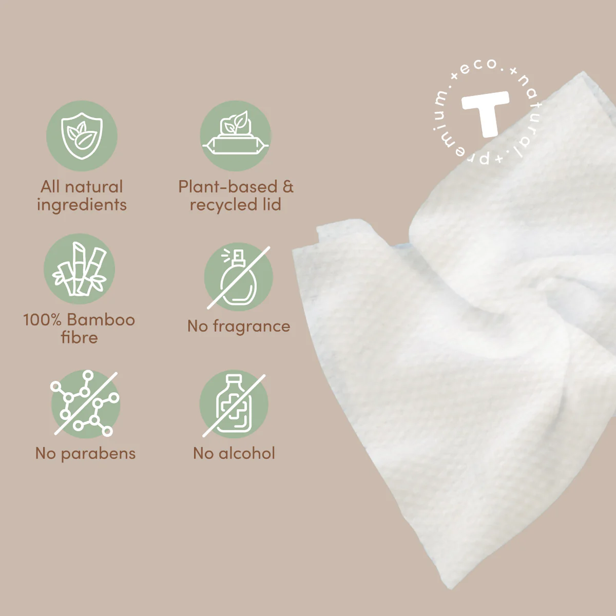 TERRA Dry Baby Wipes 48s