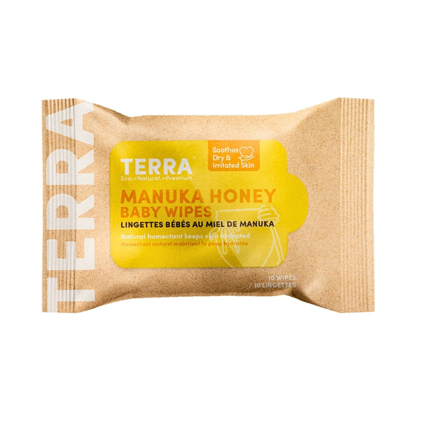 TERRA Bamboo Baby Wipes - Mini Pack 10s