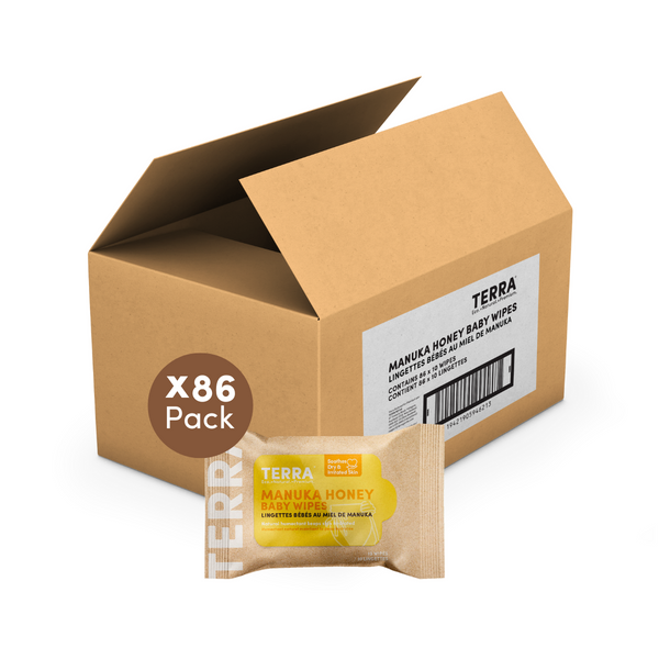 TERRA Bamboo Baby Wipes - Mini Pack 10s