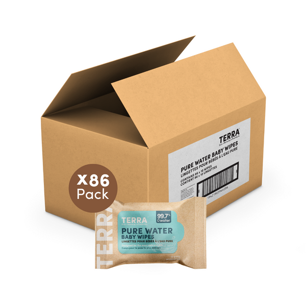 TERRA Bamboo Baby Wipes - Mini Pack 10s