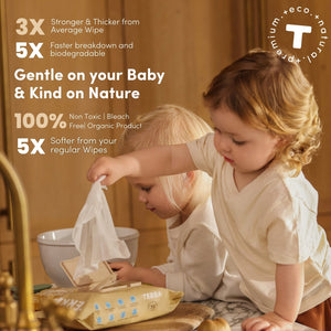 TERRA Mini Water Wipes - Baby Wipes Mini Pack 10s TERRA