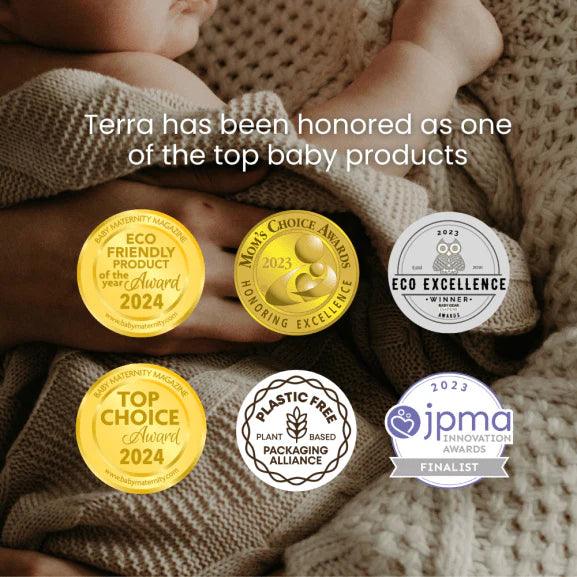 Terra baby products award recognition eco friendly premium baby care brand