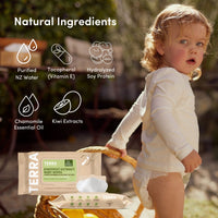 TERRA Bamboo Baby Wipes - Mini Pack 10s