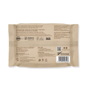 Terra Pure Water Baby Bamboo Wipes Travel Pack 24s