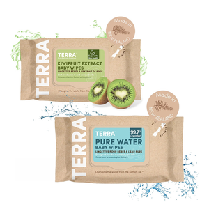 Pure Water Wipes + Kiwifruit Extract Wipes 70s Buy 1 Get 1