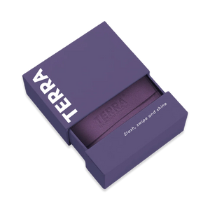 Purple TERRA product packaging on a white background